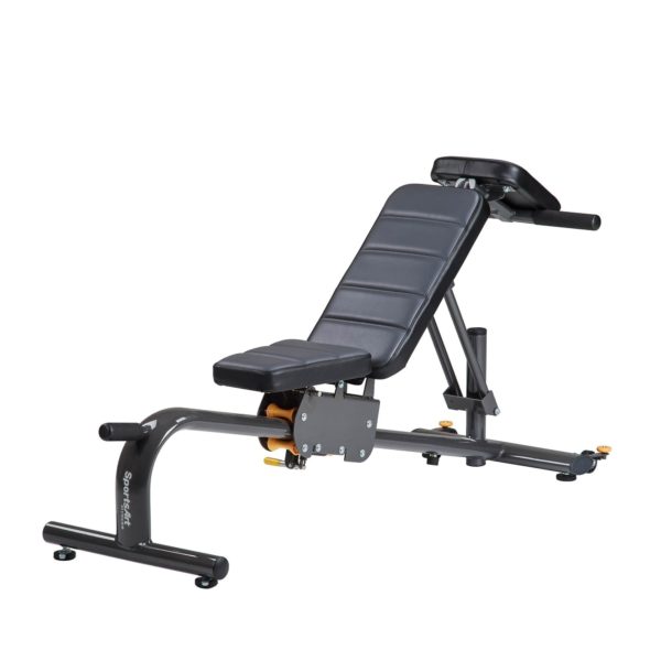 PERFORMANCE SERIES SINGLE STACK FUNCTIONAL TRAINER GYM WITH MULTI-ANGLE BENCH - SPORTSART (A93)