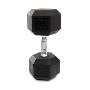 CAP RUBBER COATED HEX DUMBBELL 60 LB