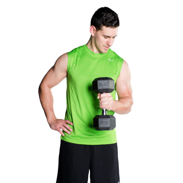 CAP RUBBER COATED HEX DUMBBELL 40 LB