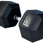 120LBS Rubber Dumbbell
