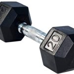 20LBS Rubber Dumbbell