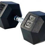 95LBS Rubber Dumbbell