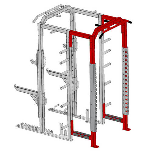 Fusion 5 Half Cage Module with Multi-Grip Pull Up Bar