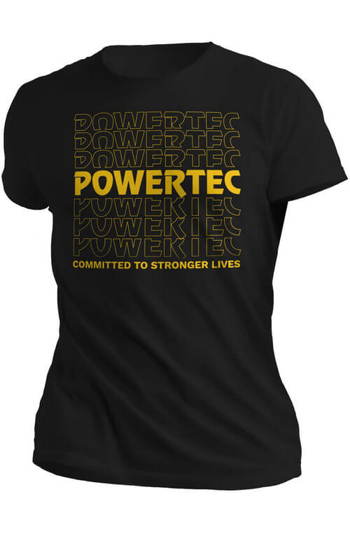 Powertec T-Shirt - Black - Multi-Print